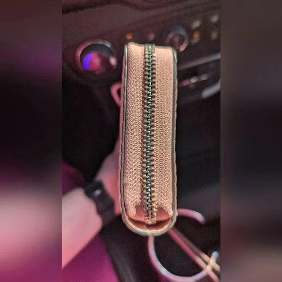 NWT Michael Kors Jet Set Travel Large Continental Wallet Embossed Primrose Pink - Picture 9 of 13